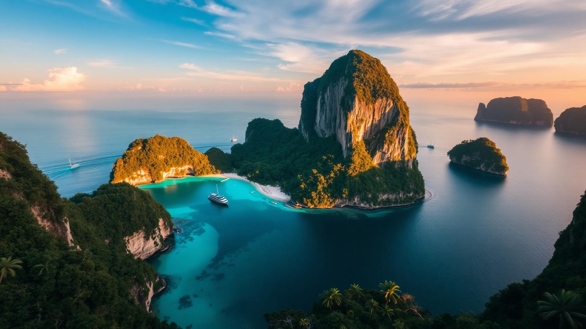 Thailändskt tropiskt landskap